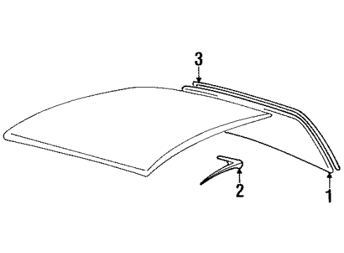 25627647 GM Back Glass, Rear