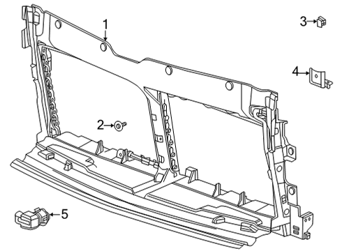 GM 85054965 Shutter Assembly-Front Bumper 85054965 GM Shutter Assembly-Front Bumper