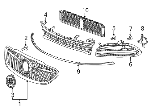 26216155 GM Cover Insert, Driver Side