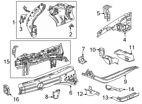 GM 60008745 Bracket, Capsule/Headlamp/Fog Lamp Mounting 60008745 GM Bracket, Capsule/Headlamp/Fog Lamp Mounting
