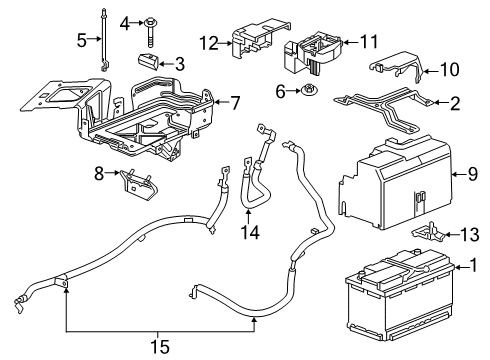 84402033 GM Strap, Battery Hold Down