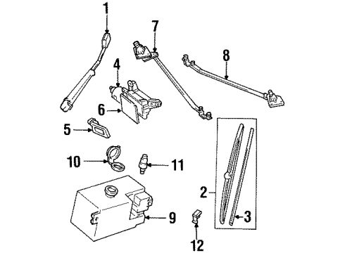 GM 22127579 Washer Reservoir 22127579 GM Washer Reservoir