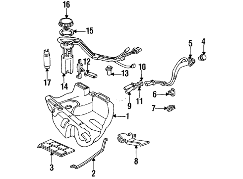 3546950 GM Filler Pipe Bracket