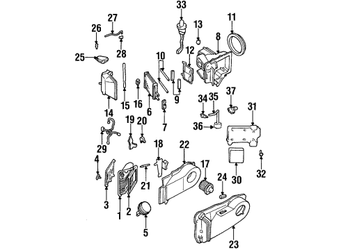 52472997 GM Blower Cover