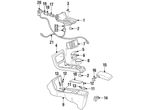 GM 10270511 Shift Plate, Black, Front 10270511 GM Shift Plate, Black, Front