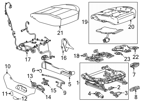 13539601 GM Bracket, Inflatable Restraint System