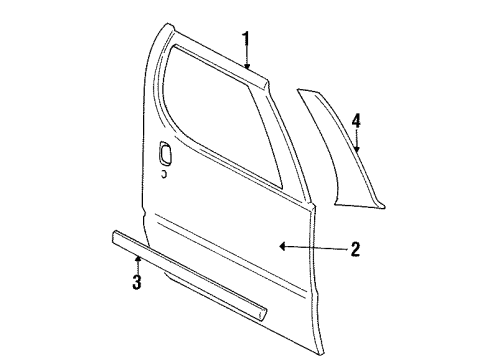 GM 10224779 Nameplate, Front 10224779 GM Nameplate, Front