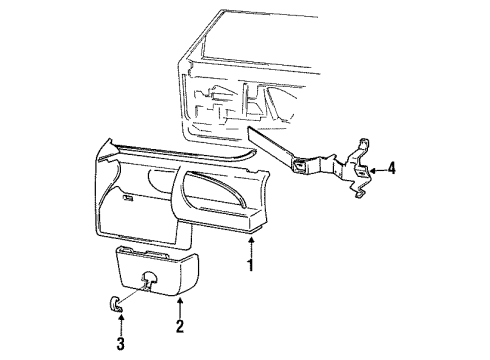 GM 20713912 Hanger, Passenger Side 20713912 GM Hanger, Passenger Side