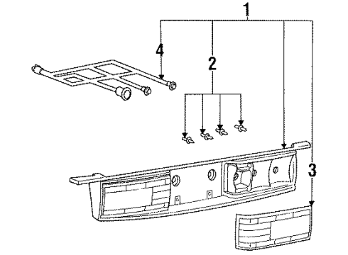 16515357 GM Wire Harness, Rear