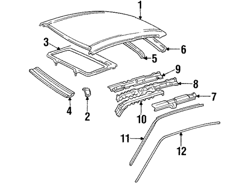 GM 94857654 Rear Header 94857654 GM Rear Header