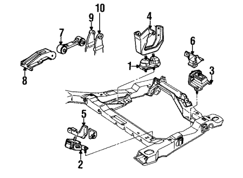 GM 14033294 Strut Bracket 14033294 GM Strut Bracket