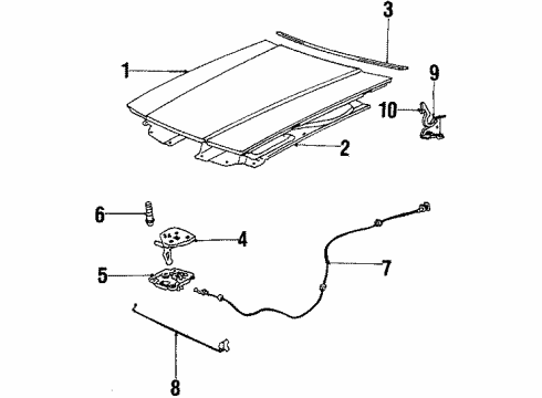 GM 10070609 Hood 10070609 GM Hood