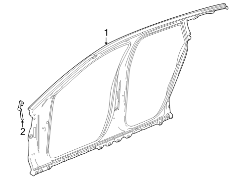 GM 86803382 Panel, Rear Quarter Outer 86803382 GM Panel, Rear Quarter Outer