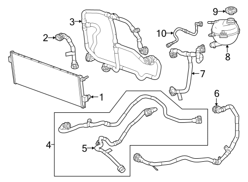 GM 86803296 Hoses, Lower 86803296 GM Hoses, Lower