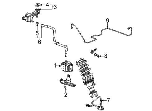 GM 86782654 Pipe, Hydraulic Suspension 86782654 GM Pipe, Hydraulic Suspension