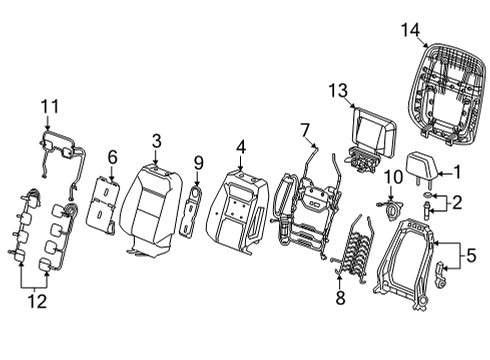 86814321 GM Restraint, Front Seat Head Restraint