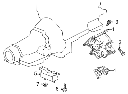 GM 84776565 Mount, Transmission Mounting 84776565 GM Mount, Transmission Mounting