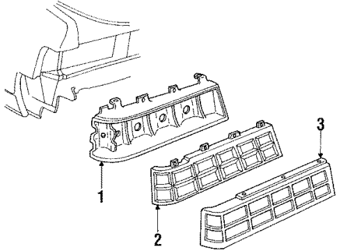 GM 5973609 Lens, Driver Side 5973609 GM Lens, Driver Side