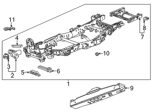 GM 86555247 Frame Assembly-. 86555247 GM Frame Assembly-.