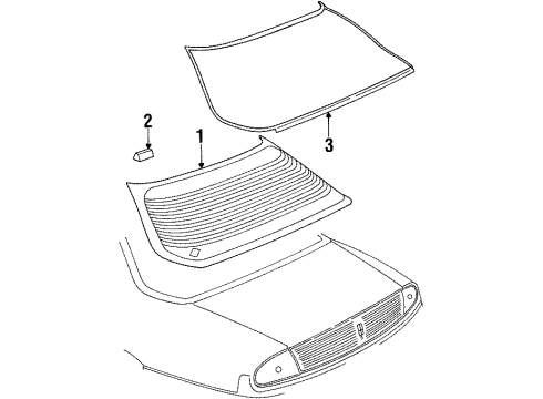 25684562 GM Back Glass, Rear
