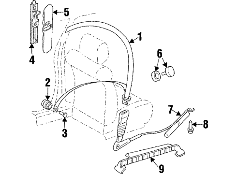 9195355 GM Buckle End, Black