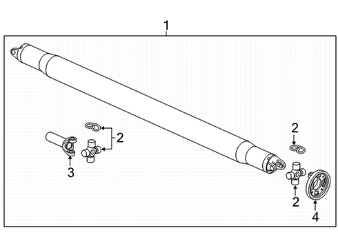 11602575 GM Drive Shaft Bolt, Rear