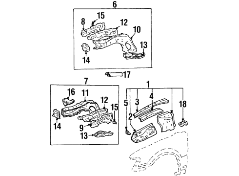 GM 94857099 Reinforcement 94857099 GM Reinforcement