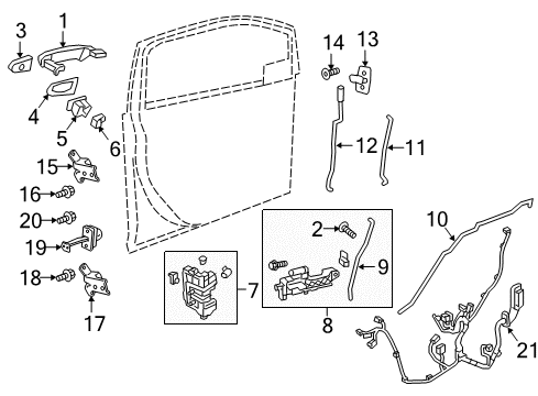 GM 95380543 Lock Actuator 95380543 GM Lock Actuator