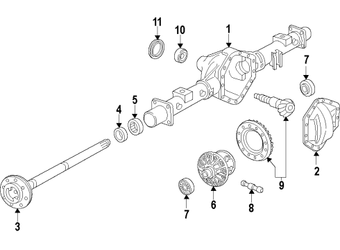 GM 84202536 Drive Shaft 84202536 GM Drive Shaft