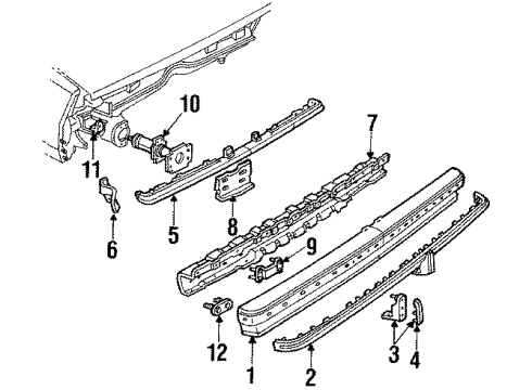 GM 14010513 Reinforcement Support 14010513 GM Reinforcement Support