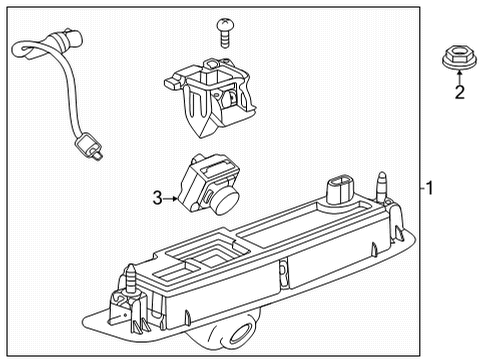 GM 42885640 Module Assembly-Rear License Plate Lamp 42885640 GM Module Assembly-Rear License Plate Lamp