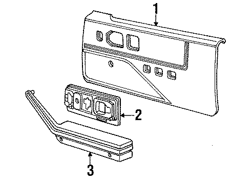 20508647 GM Finish Panel, Driver Side