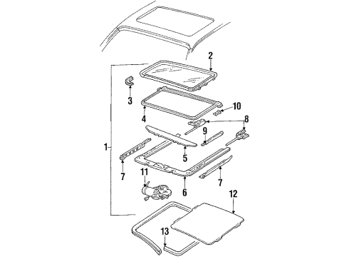 12395469 GM Sunroof Assembly