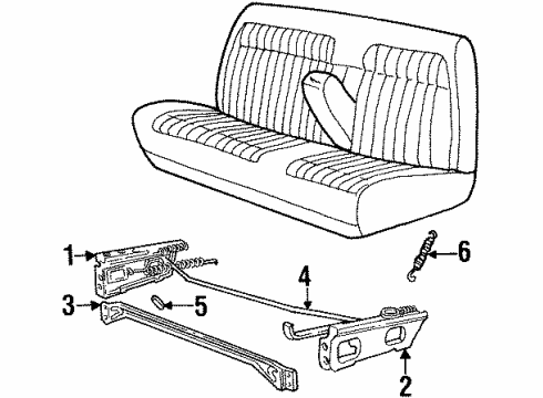 15663771 GM Seat Track, Driver Side