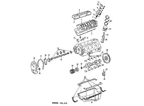 GM 10132787 Valve Grind Gasket Kit 10132787 GM Valve Grind Gasket Kit