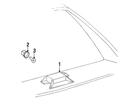 5977372 GM High Mount Lamp