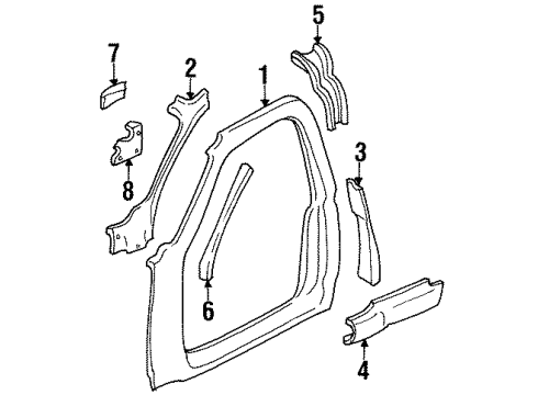 GM 15645950 Extension, Passenger Side 15645950 GM Extension, Passenger Side