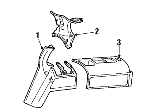 GM 10176687 Quarter Glass Trim, Driver Side 10176687 GM Quarter Glass Trim, Driver Side
