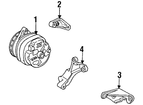 1647451 GM Alternator Mount Bracket