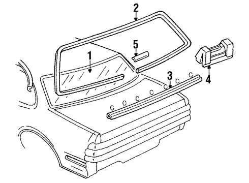 10066831 GM Back Glass