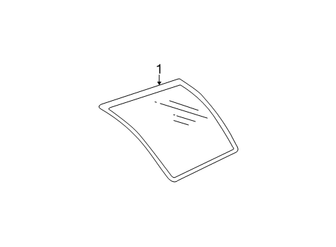 2002 Oldsmobile Bravada Glass & Hardware - Quarter Panel Diagram 2 - Thumbnail