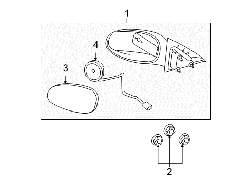 2009 Chevy Impala Outside Mirrors Diagram