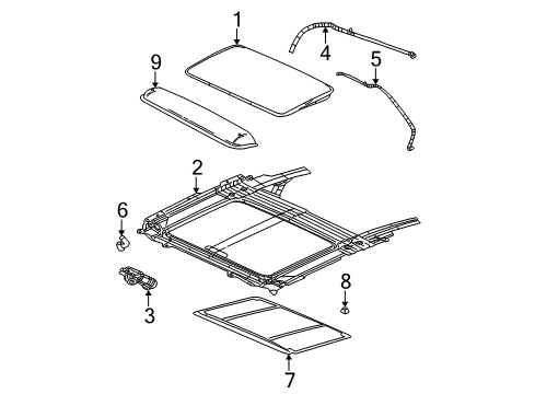 2004 Saturn Ion Sunroof Diagram 2 - Thumbnail
