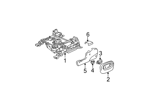 2004 Chevy Trailblazer EXT Lumbar Control Seats Diagram