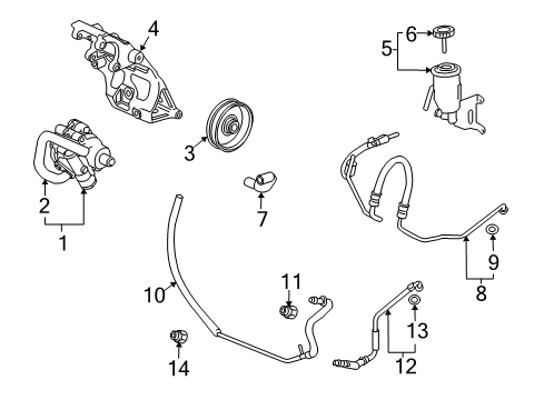 2009 Cadillac XLR Reservoir Diagram for 15285644
