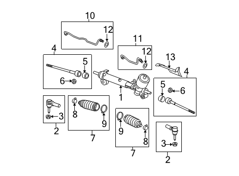 2010 Buick Lucerne Steering Gear & Linkage Diagram