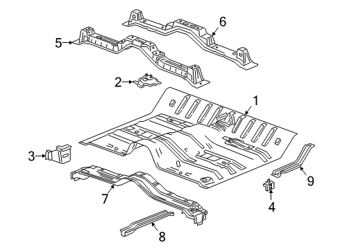 2024 Chevy Silverado 1500 Floor Diagram