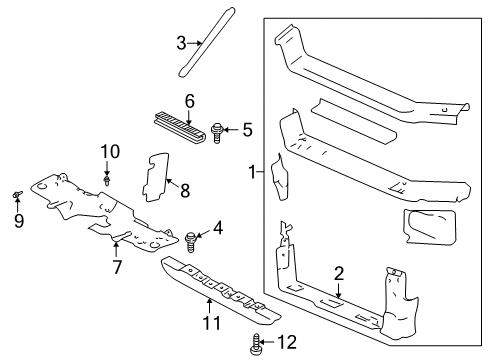 2000 Chevy Monte Carlo Radiator Support Diagram