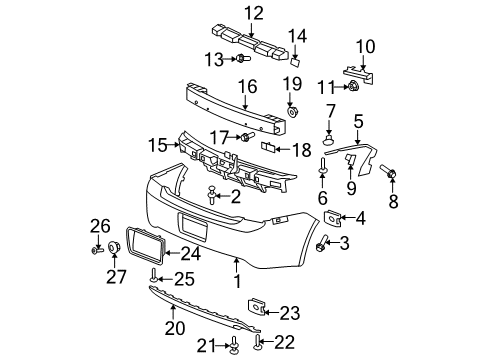 2012 Chevy Malibu Lever Nut Diagram for 11514602