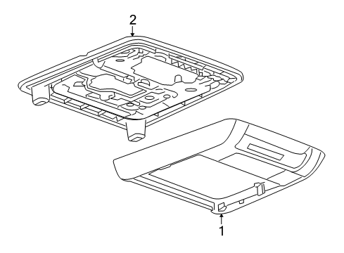 2007 Saturn Outlook Overhead Console Diagram
